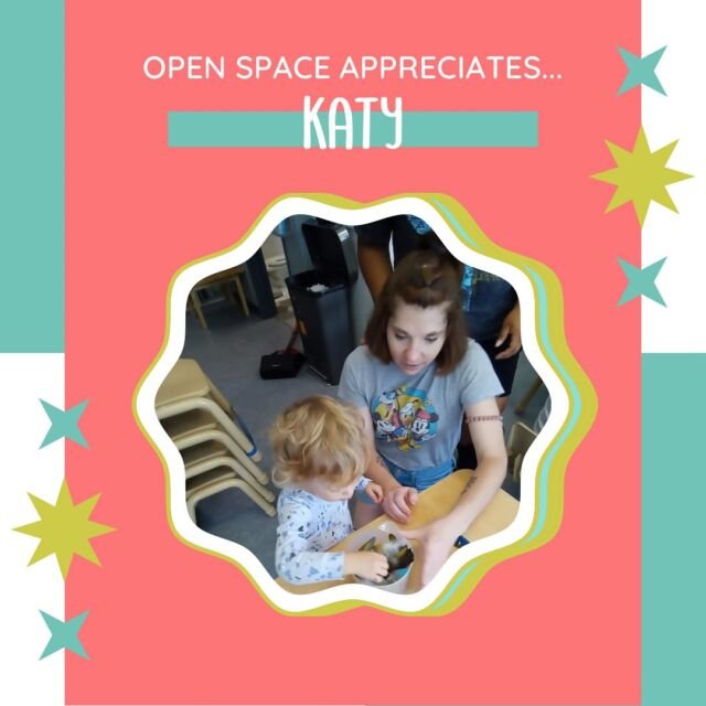 Open Space Appreciates… Katy! Katy is a team player, not only being our kitchen coordinator but helping out in the classrooms as well! Children are excited when they see her, and she’s always working to keep bellies fed and happy. Thank you, Katy! #teacherappreciationweem