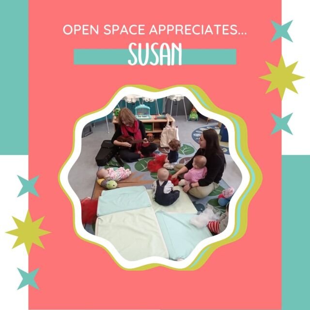 Open Space Appreciates… Susan! Susan visits monthly to share her love and appreciation of music with all the children. Thank you, Susan! #teacherappreciationweek